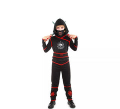 Schwarzes Ninja Death Kostüm für einen Jungen