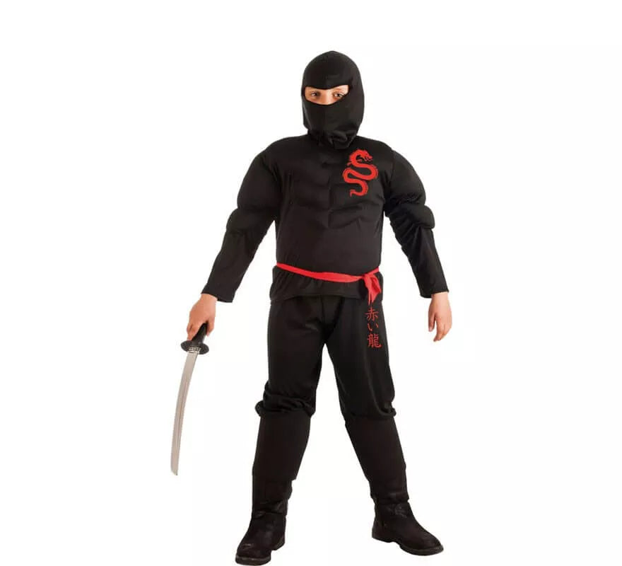 Translation missing: de.Disfraz de Ninja del Dragón para niño