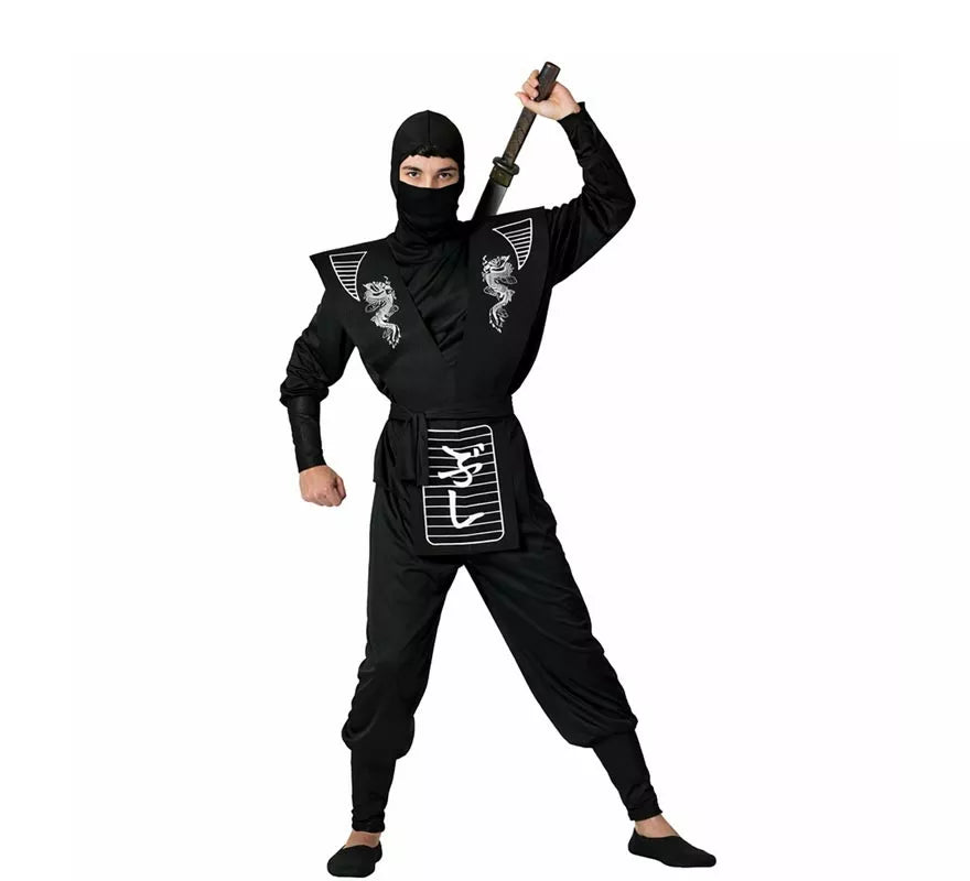 Translation missing: de.Disfraz de Ninja Dragón blanco para hombre