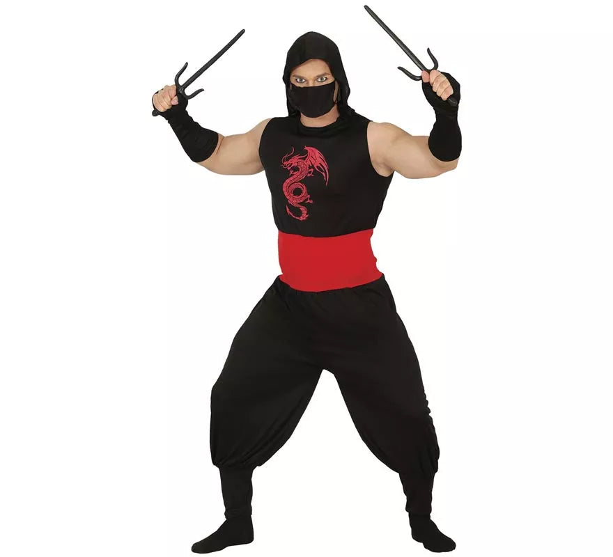 Translation missing: de.Disfraz de Ninja Dragón para hombre