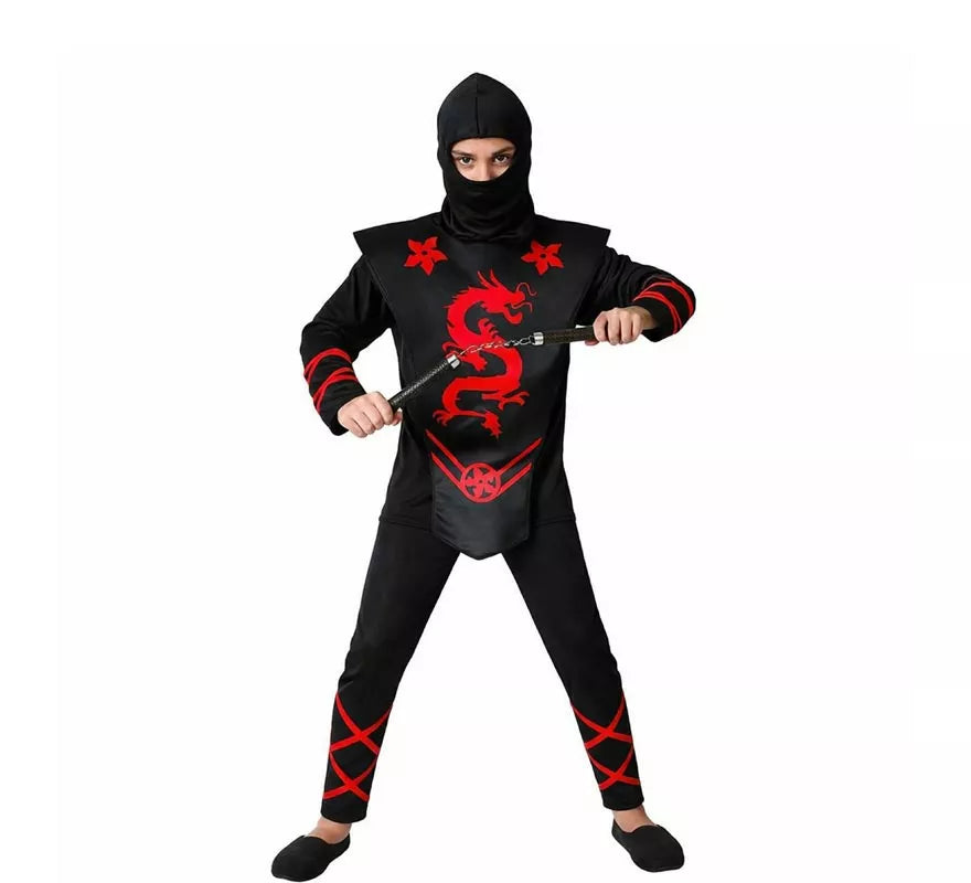 Translation missing: de.Disfraz de Ninja Dragón rojo para hombre