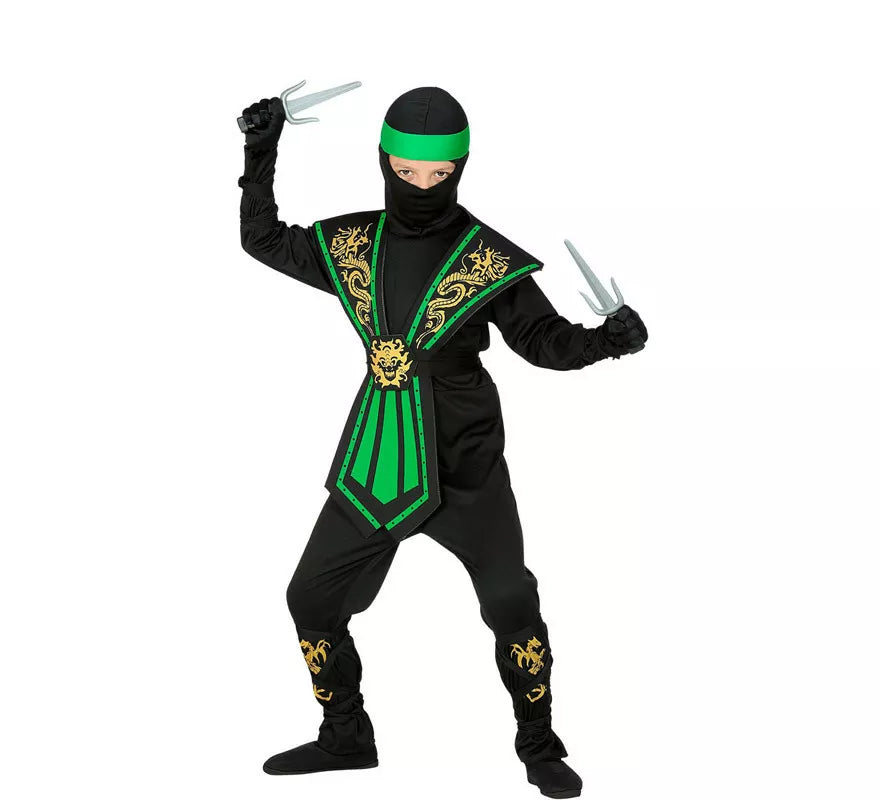 Disfraz de Ninja Kombat Verde para niño