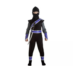 Lila Ninja Kostüm für Kinder