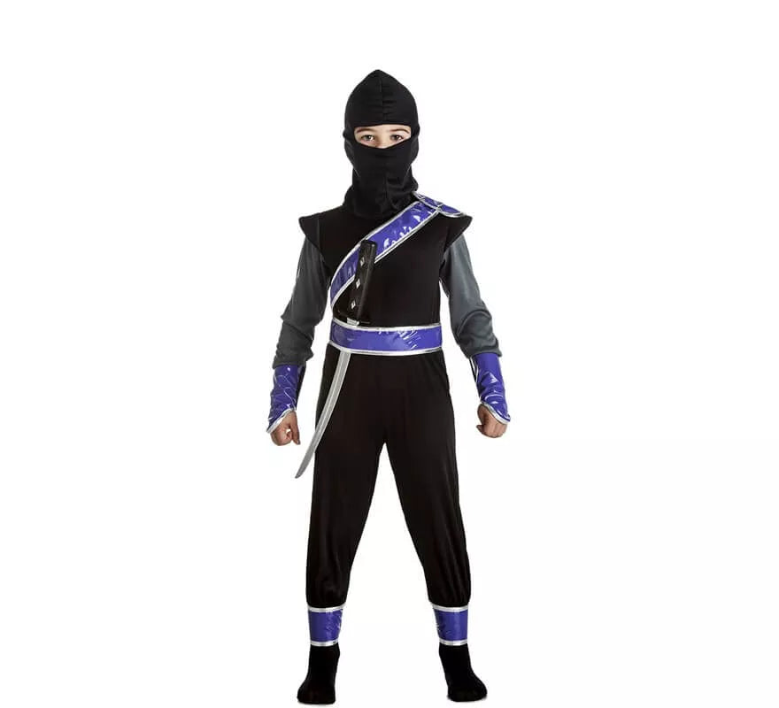 Translation missing: de.Disfraz de Ninja Morado para niño