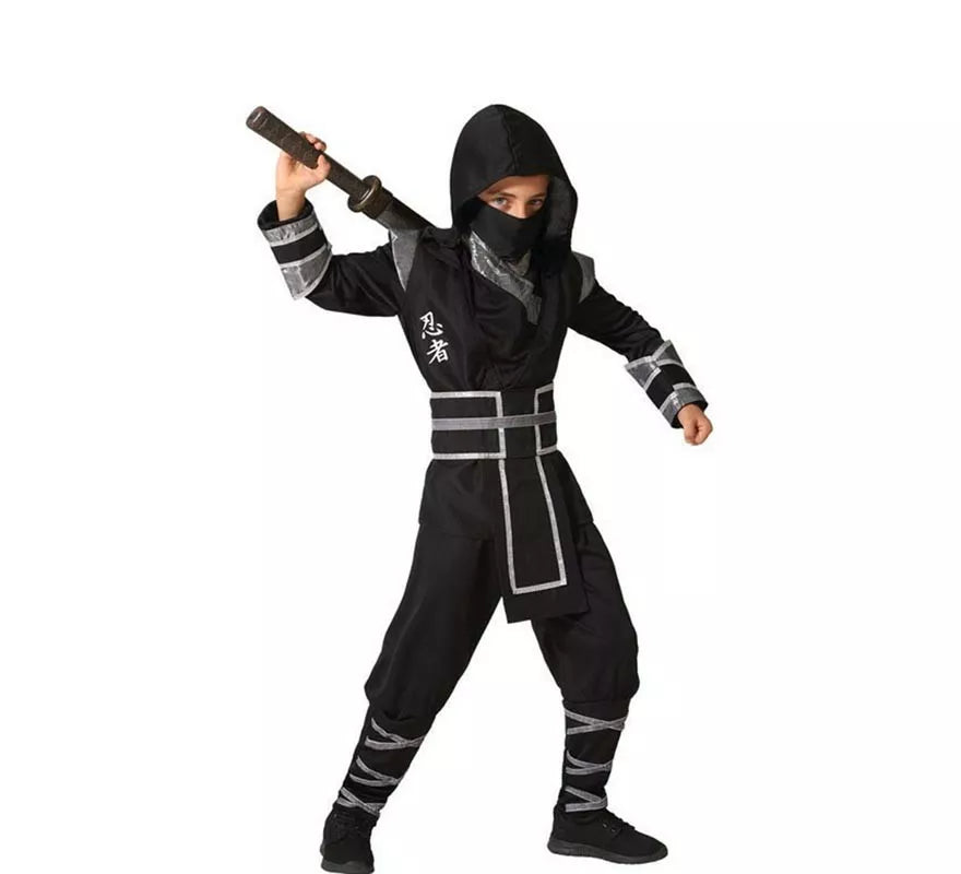 Translation missing: de.Disfraz de Ninja Negro para niño