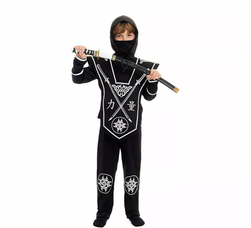 Translation missing: de.Disfraz de Ninja negro para niño