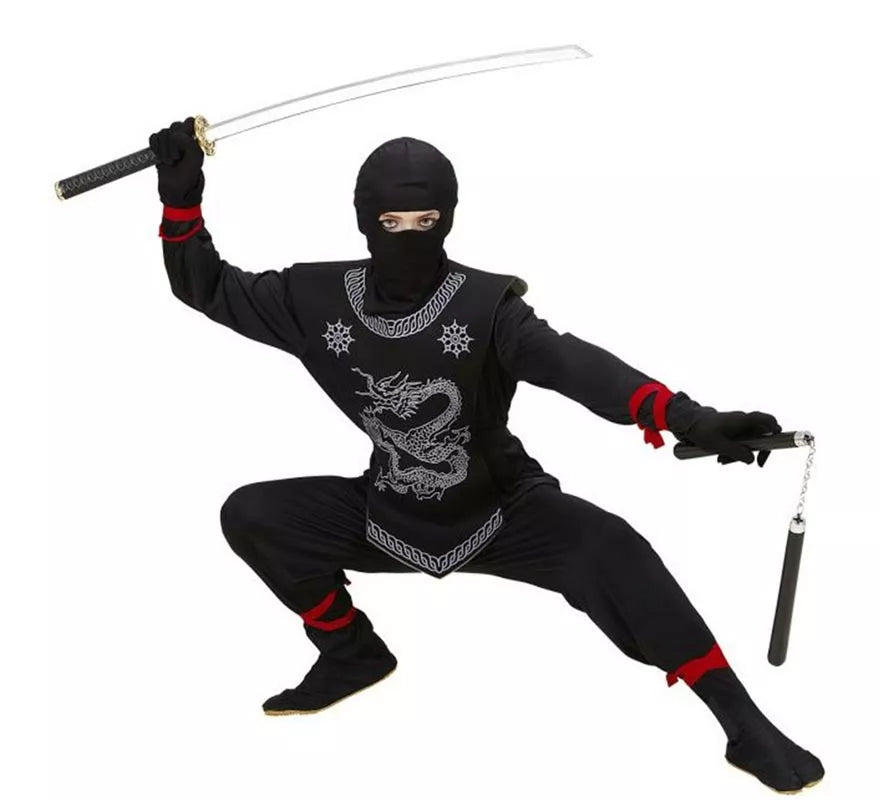 Translation missing: de.Disfraz de Ninja negro para niño