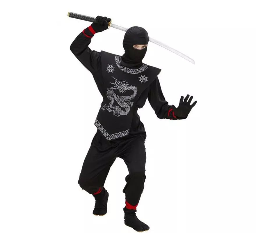 Translation missing: de.Disfraz de Ninja negro para niño
