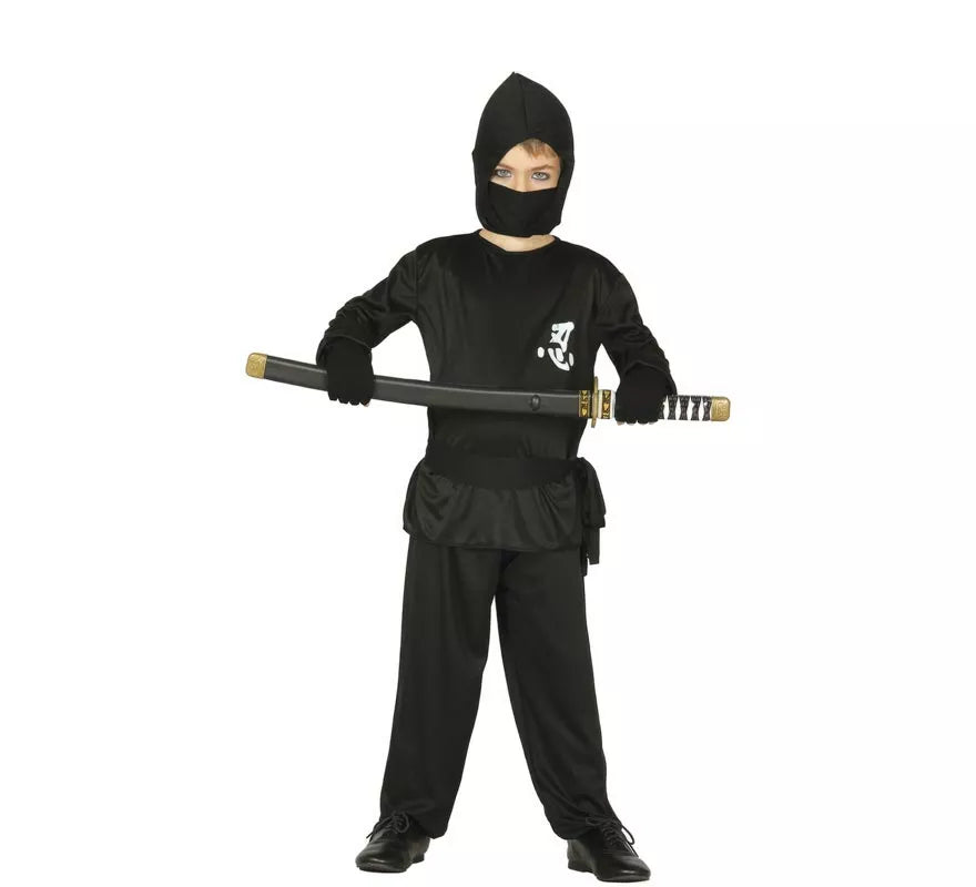 Translation missing: de.Disfraz de Ninja negro para niño