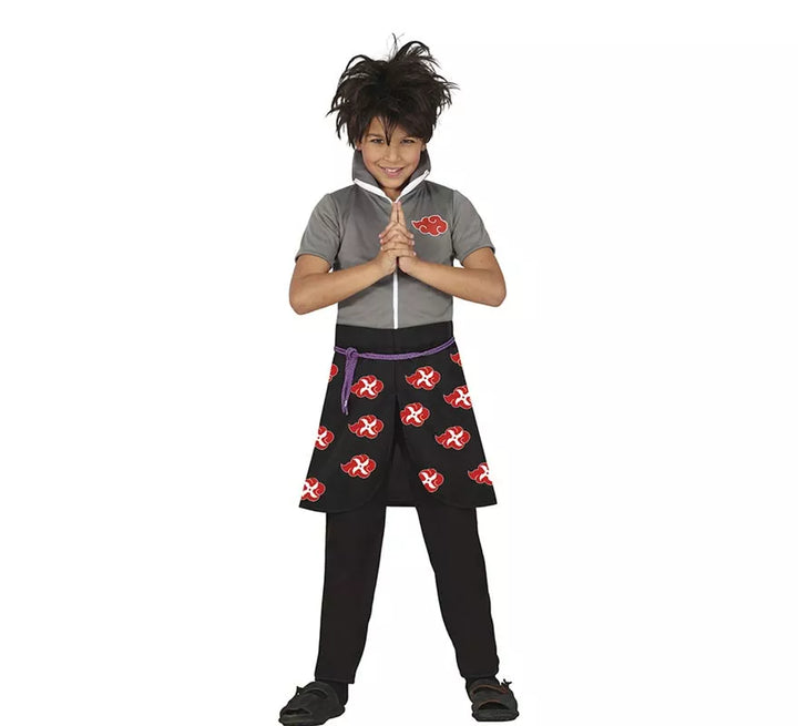 Disfraz de Ninja negro para niño y adolescente