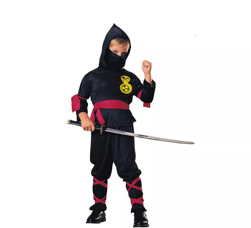Translation missing: de.Disfraz de Ninja Negro para niños