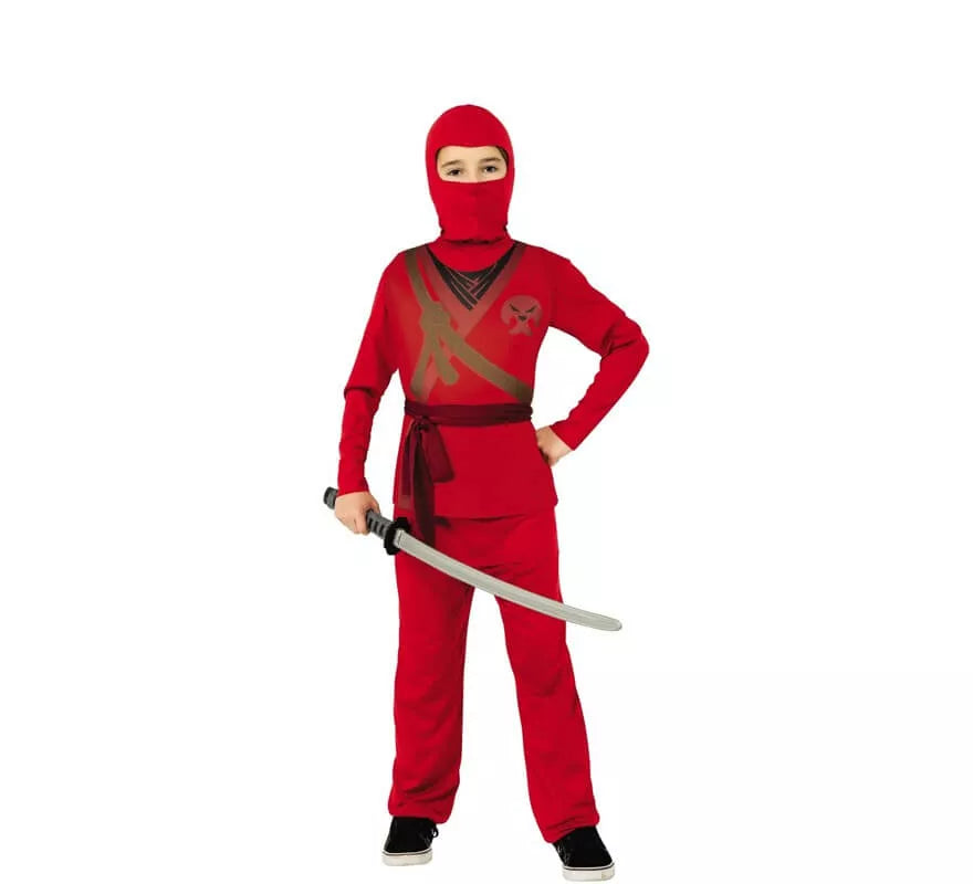 Translation missing: de.Disfraz de Ninja Rojo para niño