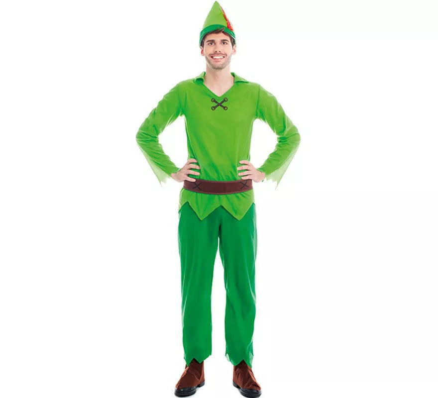 Translation missing: de.Disfraz de Niño Volador Verde para hombre
