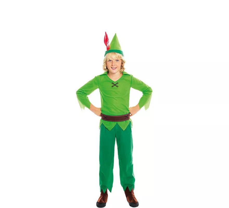 Translation missing: de.Disfraz de Niño Volador Verde para niño