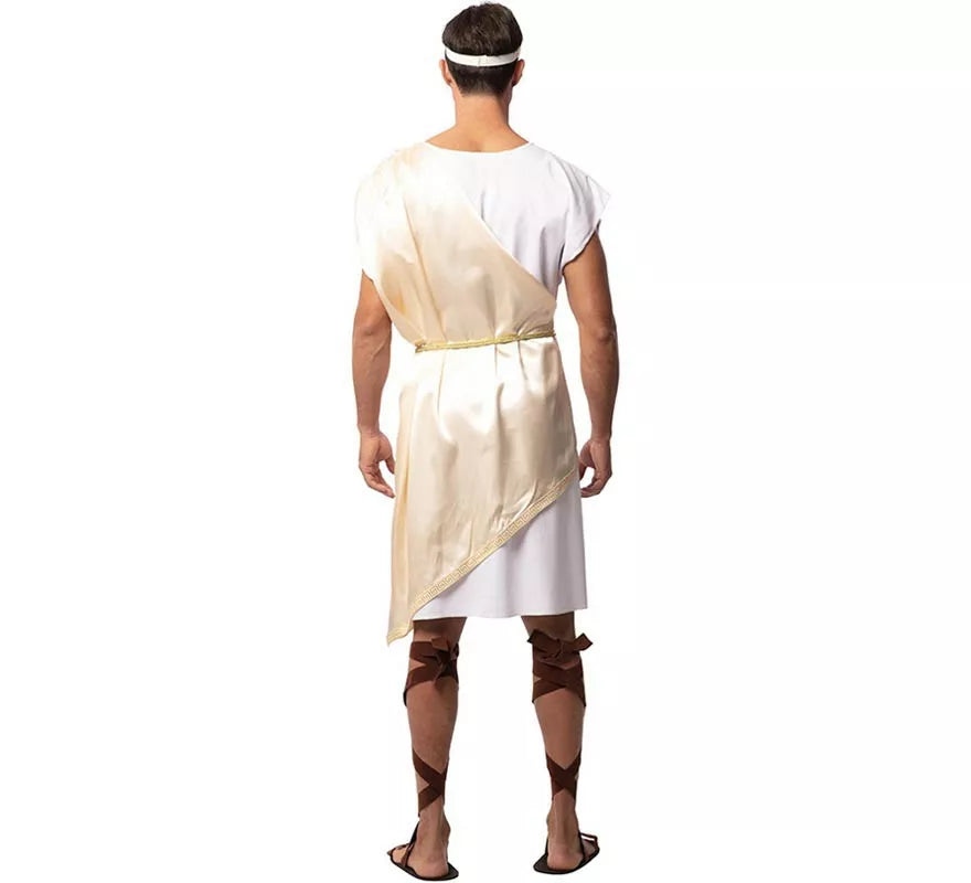Translation missing: de.Disfraz de Noble Romano beige deluxe para hombre