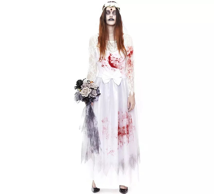 Translation missing: de.Disfraz de Novia Cadáver con Sangre para mujer