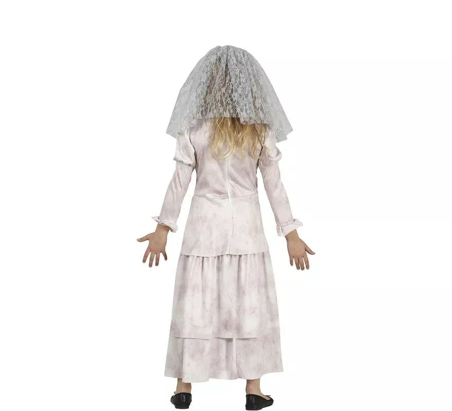 Translation missing: de.Disfraz de Novia Fantasma Triste para niña