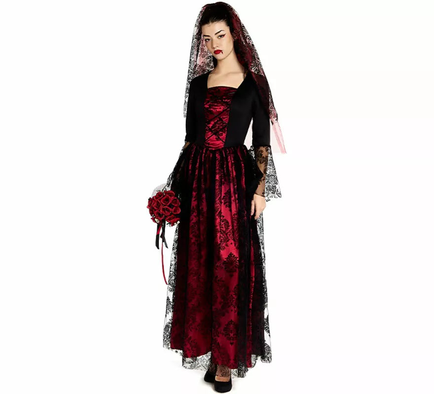 Translation missing: de.Disfraz de Novia Vampiresa Gótica para mujer