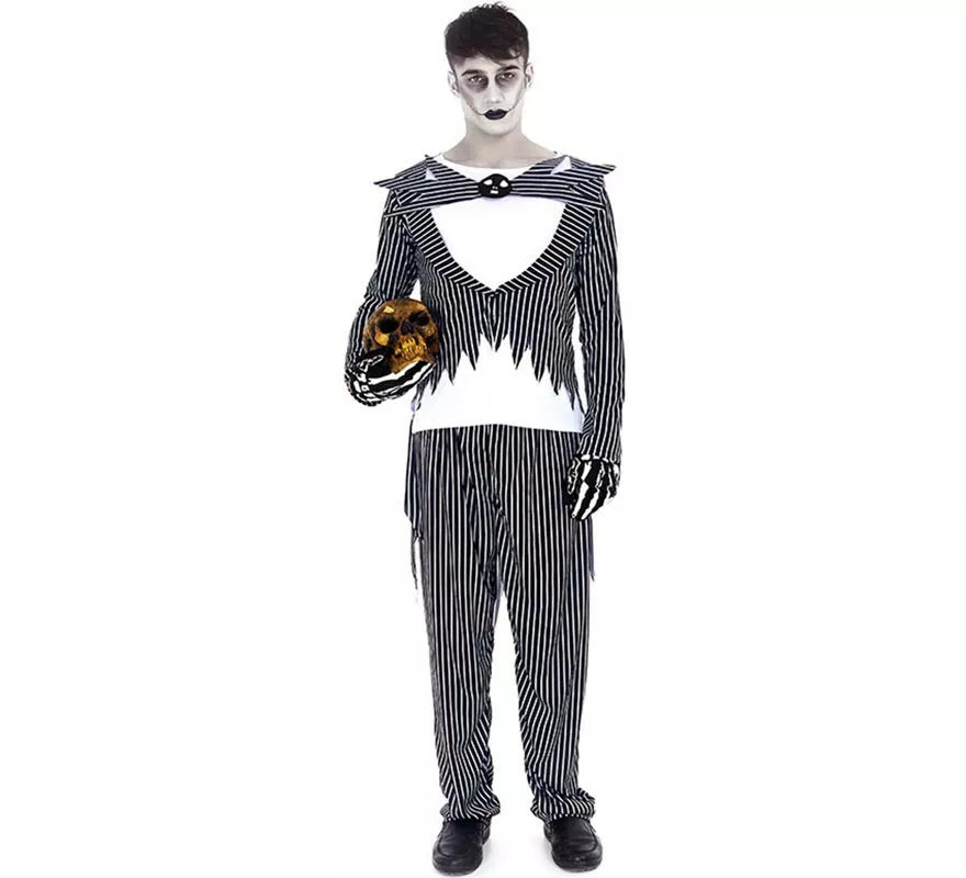 Translation missing: de.Disfraz de Novio Halloween a rayas para hombre