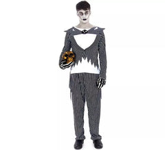 Gestreiftes Bräutigam-Halloween-Kostüm für Herren