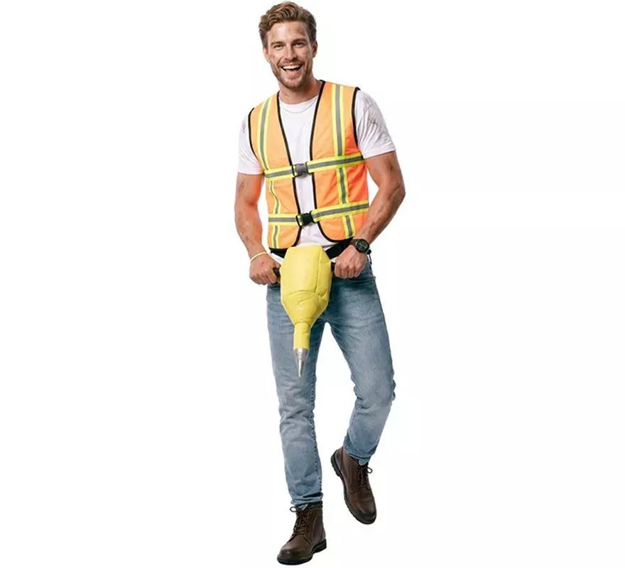 Translation missing: de.Disfraz de Obrero con herramienta para hombre