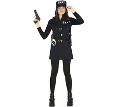 Swat Officer Kostüm mit Rock für Jugendliche