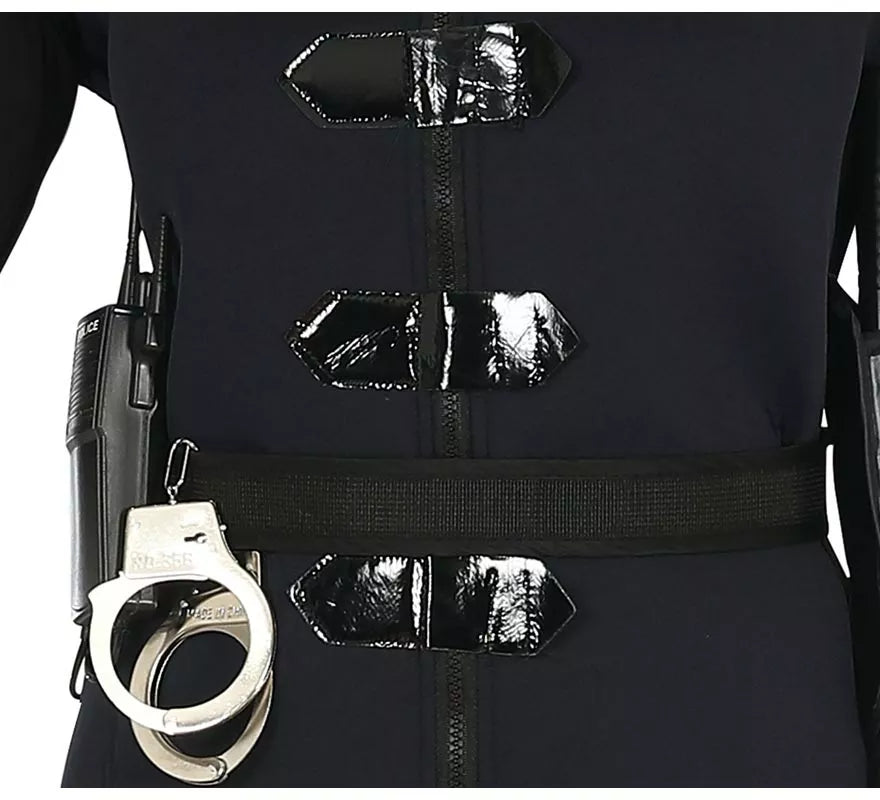 Disfraz de Oficial Swat con falda para adolescente