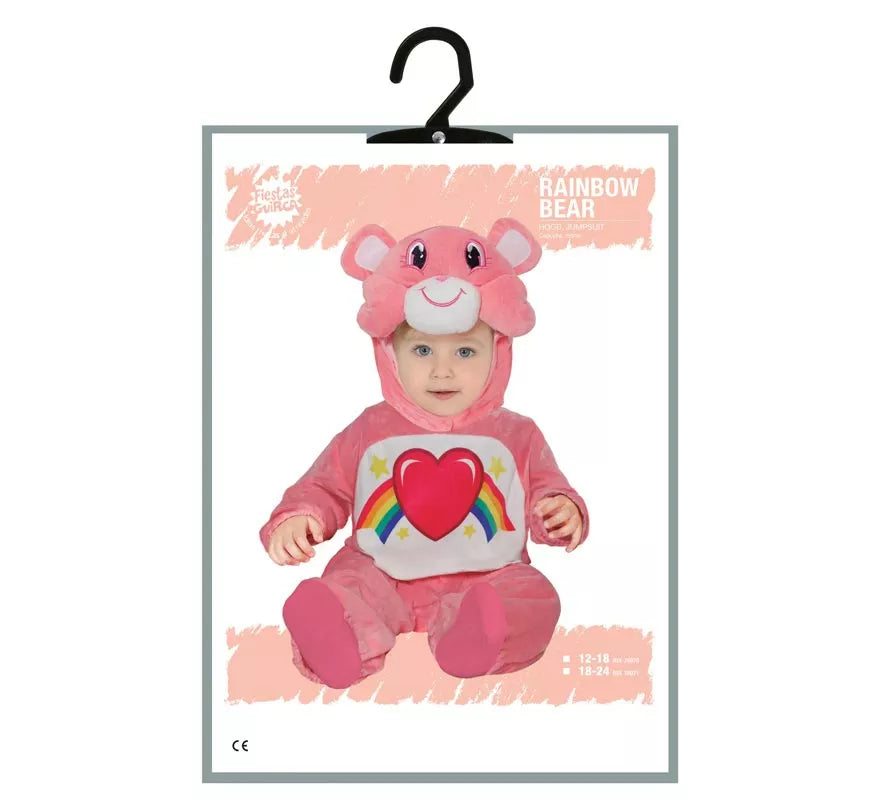 Translation missing: de.Disfraz de Oso Arcoíris Rosa para bebé