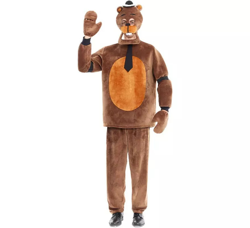 Translation missing: de.Disfraz de Oso de Peluche Terrorífico con guantes para hombre