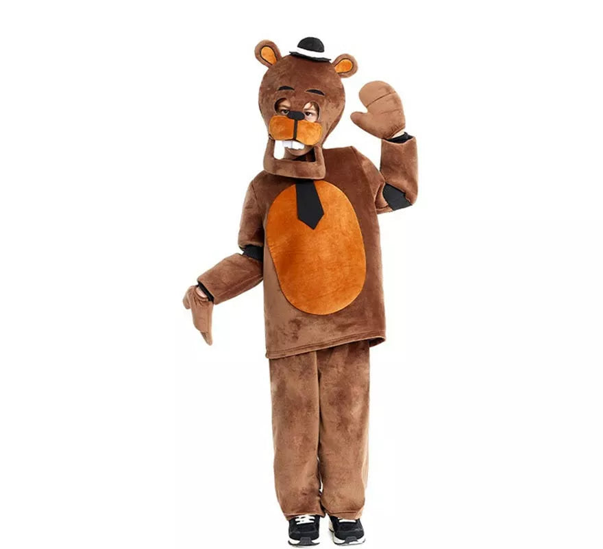 Translation missing: de.Disfraz de Oso de Peluche Terrorífico con guantes para niño