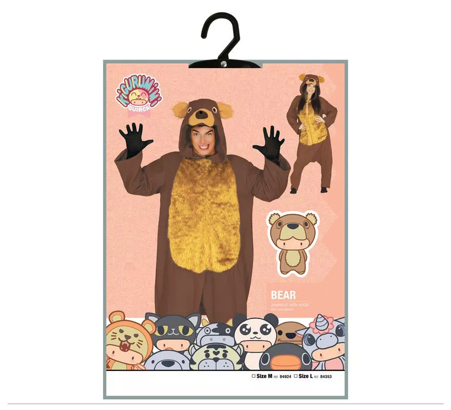 Translation missing: de.Disfraz de Oso de tiro largo para adulto