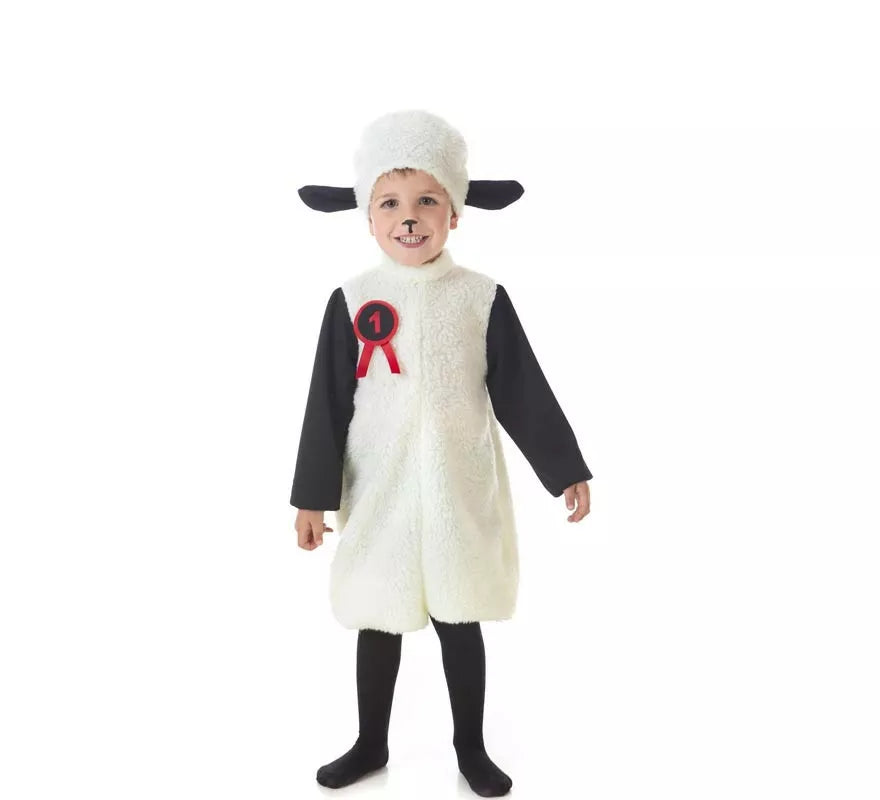 Translation missing: de.Disfraz de Oveja blanca con capucha para niños