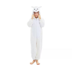 Schafkostüm mit Kapuze für Mädchen
