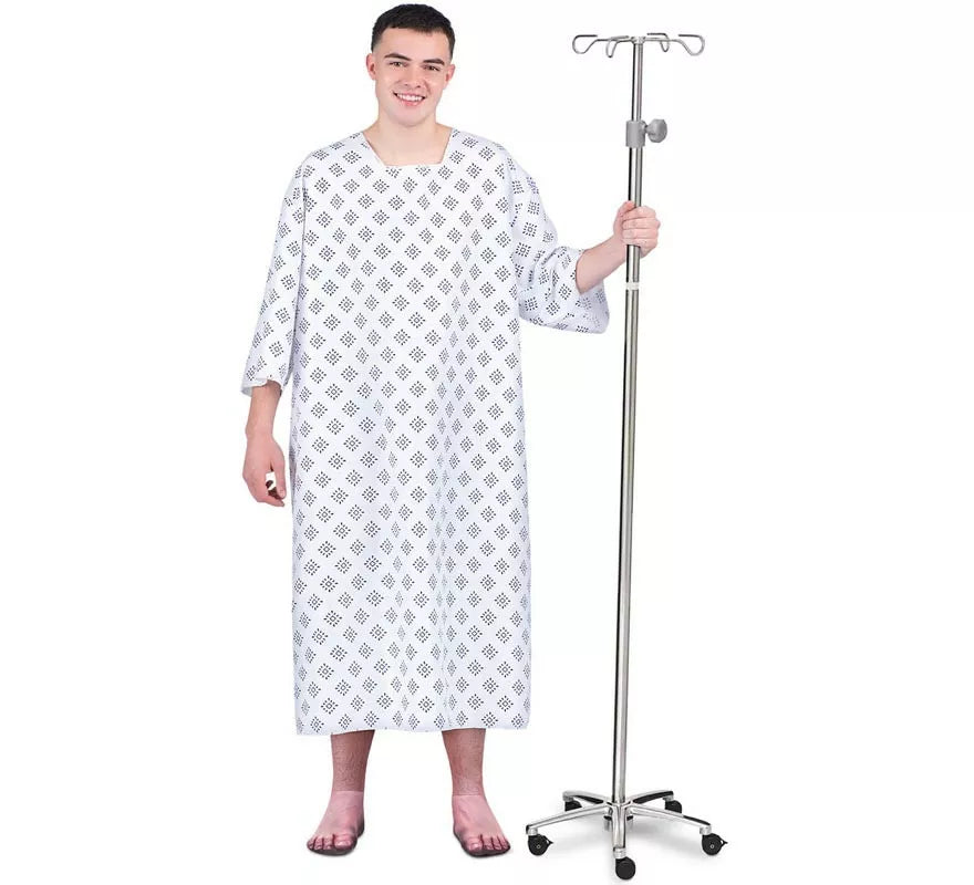 Disfraz de Paciente de Hospital con bata para hombre
