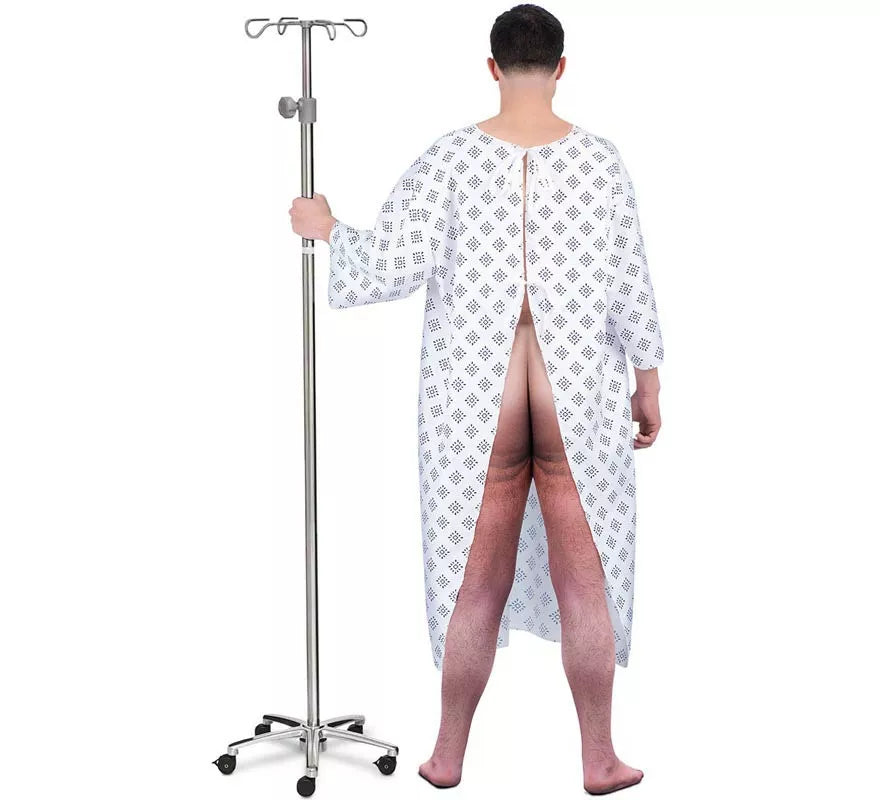 Disfraz de Paciente de Hospital con bata para hombre