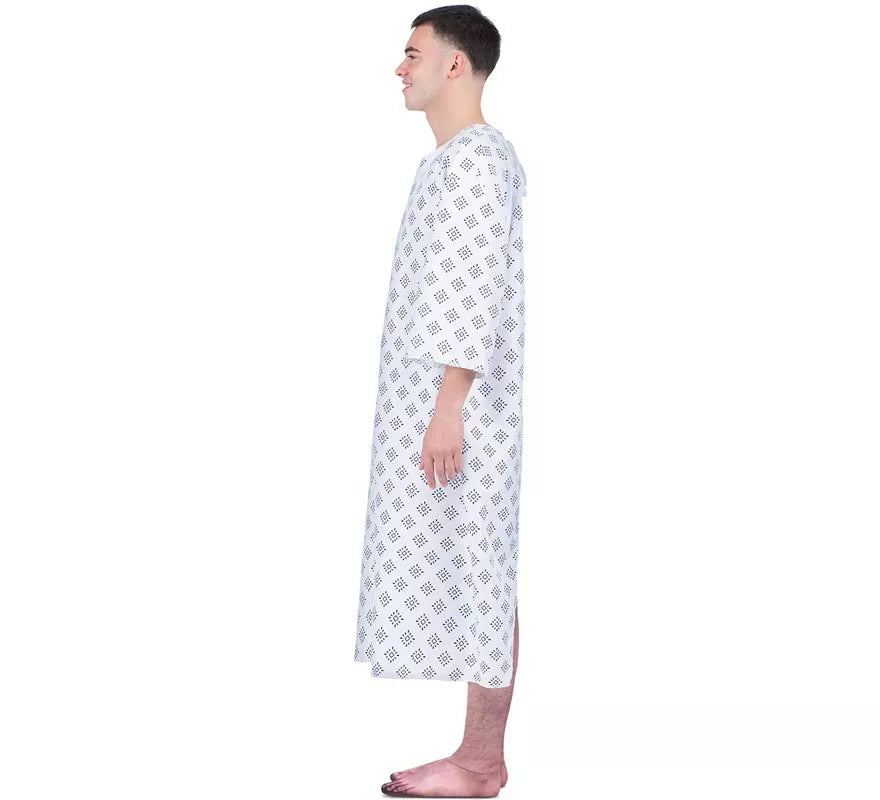 Disfraz de Paciente de Hospital con bata para hombre