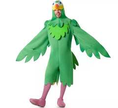 Grüner Papagei Vogelkostüm für Herren