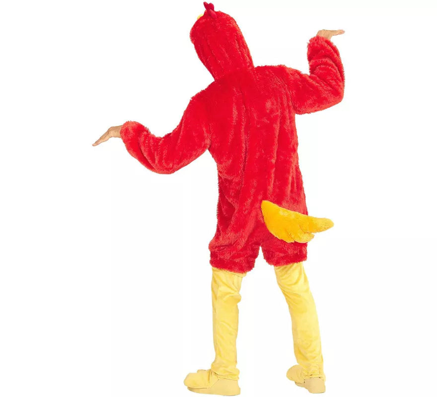 Disfraz de Pájaro Rojo en Peluche Suave para adulto