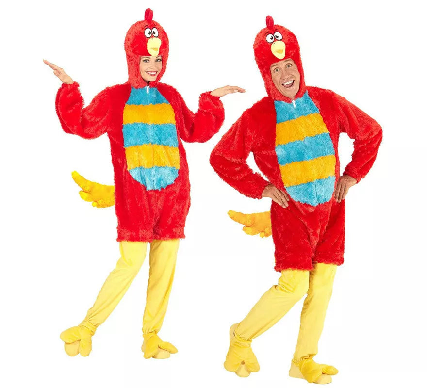 Translation missing: de.Disfraz de Pájaro Rojo en Peluche Suave para adulto