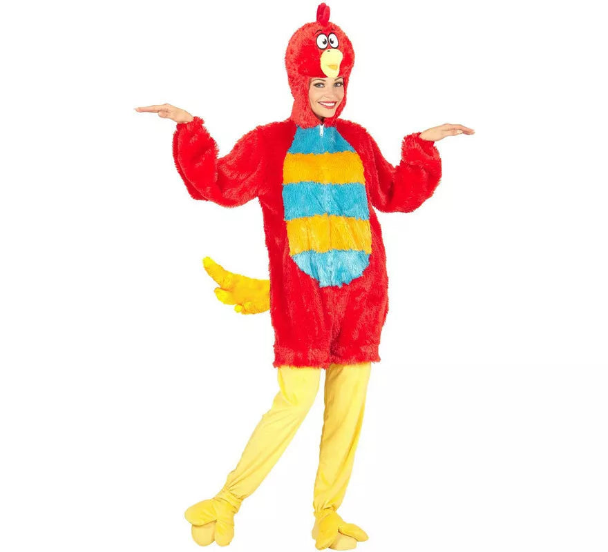 Translation missing: de.Disfraz de Pájaro Rojo en Peluche Suave para adulto