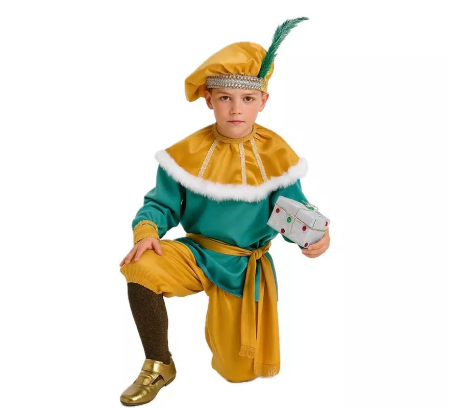 Translation missing: es.Disfraz de Paje del Rey Melchor Lujo de niño