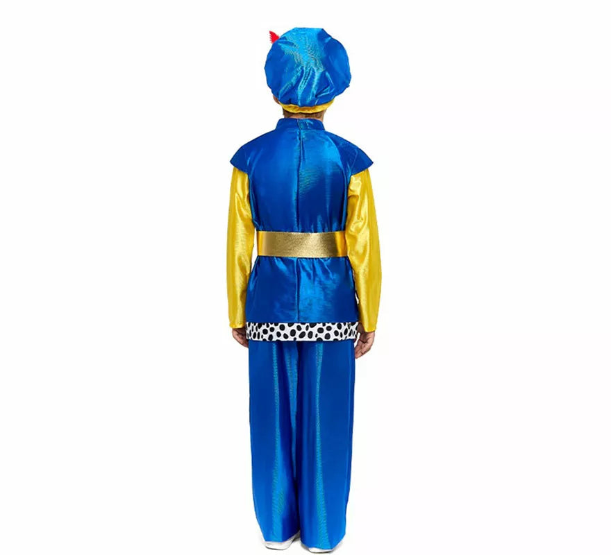 Translation missing: de.Disfraz de Paje Real azul para niño