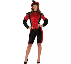 Red Royal Page Kostüm für Damen