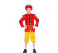 Disfraz de Paje Real Rojo y Amarillo para niño