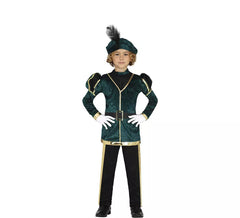 Elegantes grünes Pagenkostüm