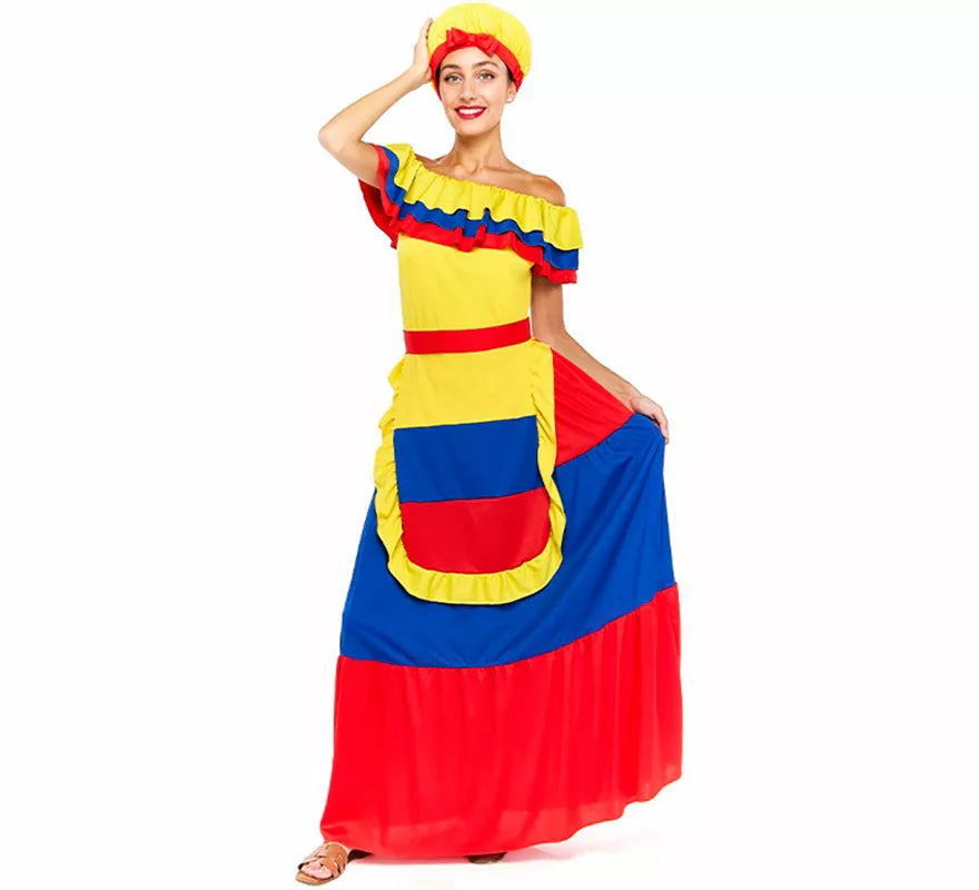 Translation missing: de.Disfraz de Palenquera para mujer