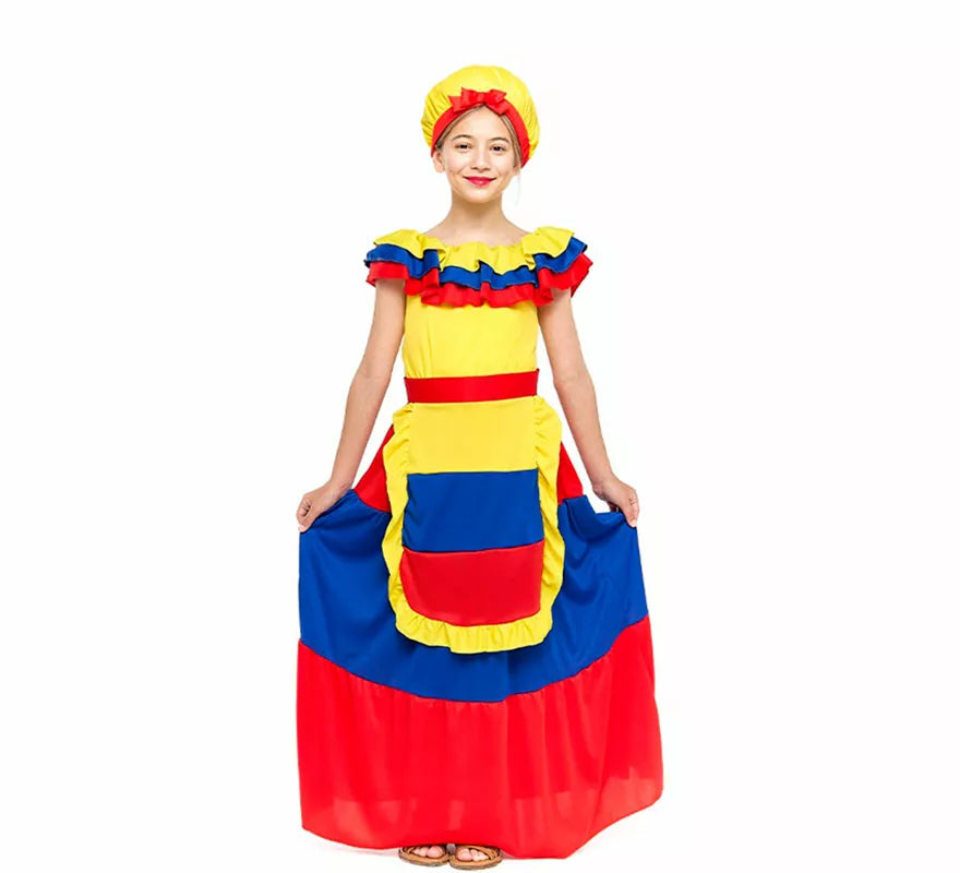Translation missing: de.Disfraz de Palenquera para niña