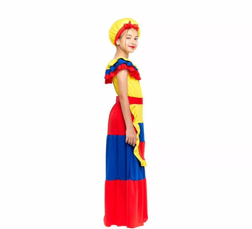 Translation missing: de.Disfraz de Palenquera para niña
