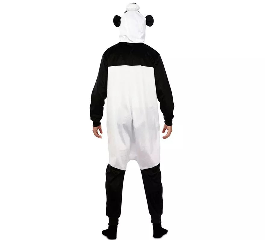 Translation missing: de.Disfraz de Panda Kugurumi con capucha y orejas para adulto