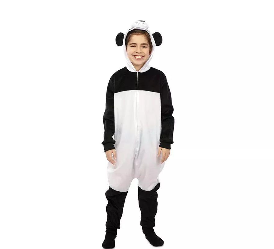 Translation missing: de.Disfraz de Panda Kugurumi con capucha y orejas para niños